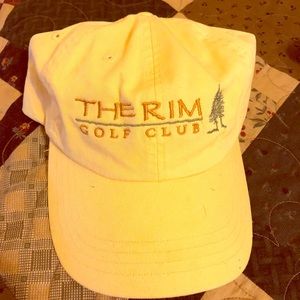 2 Golf Hats. Embroidered with The Rim Golf Course.